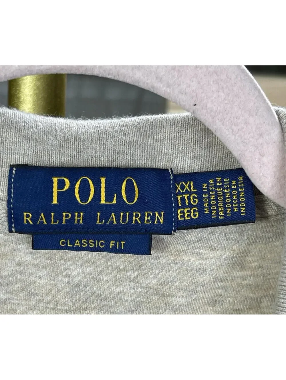 Polo Ralph Lauren Classic Fit Men's Soft Touch Oatmeal Cotton Polo Shirt Sz XXL